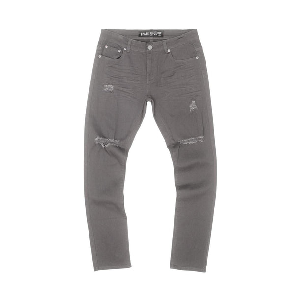 Spark Denim Twill Pants Grey